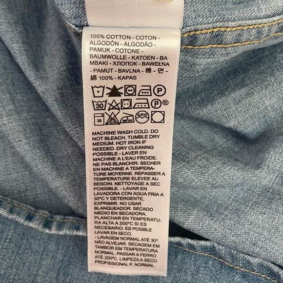 Levi’s Barstow Western Denim Shirt Men's Pearl Snap Button Up - Picture 11 of 16